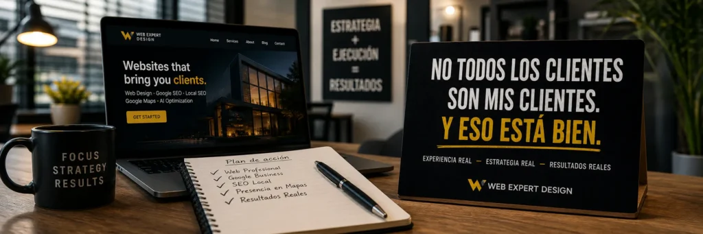 Para quién NO son mis servicios (y me alegra decirlo) 1 Web Expert Design